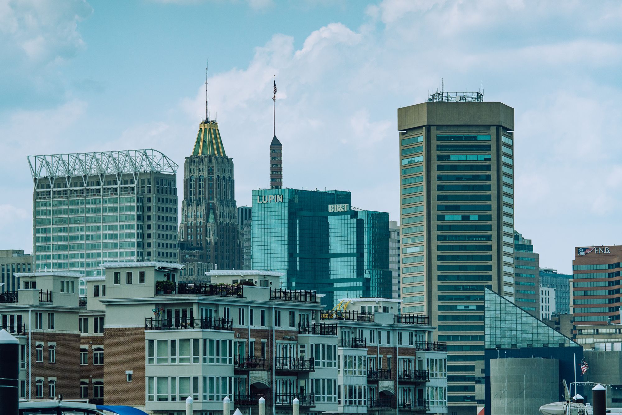 Baltimore skyline seen across the inner harbor
